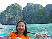 Patti at Phi Phi Le