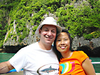 Mike and Patti in Maya Bay