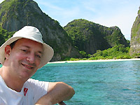 Mike at Maya Bay